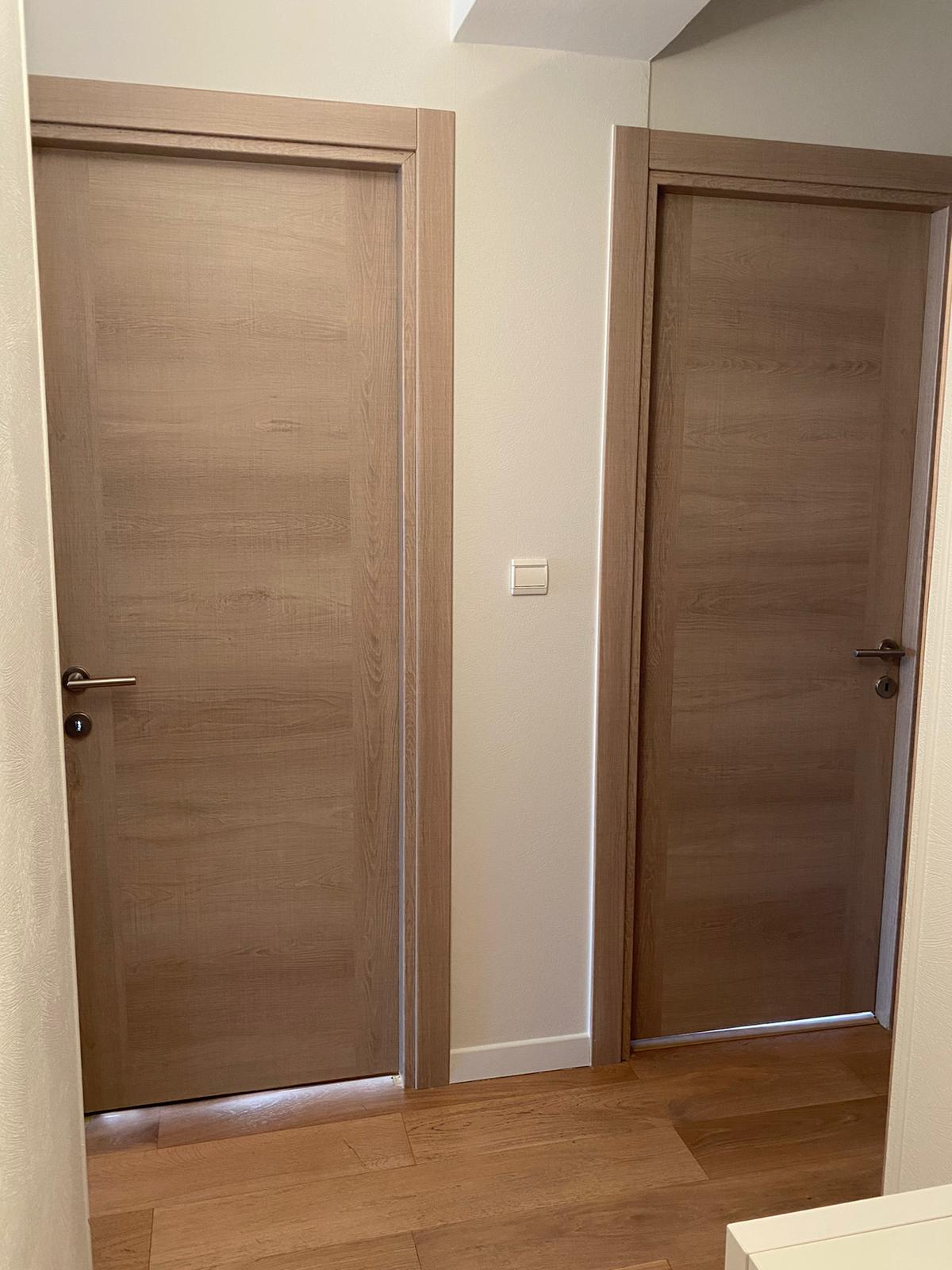 Chantier client, installation de portes d'intérieur