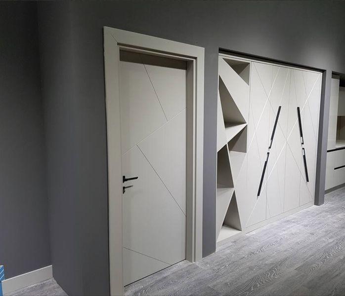 porte intérieure laquée blanche