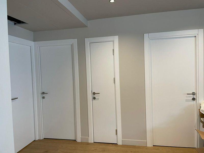 porte intérieure laquée blanche